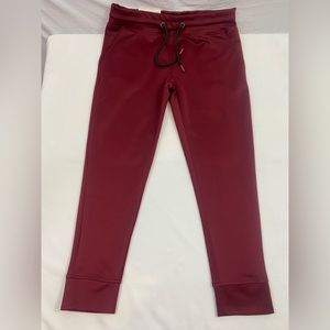 Ladies red joggers